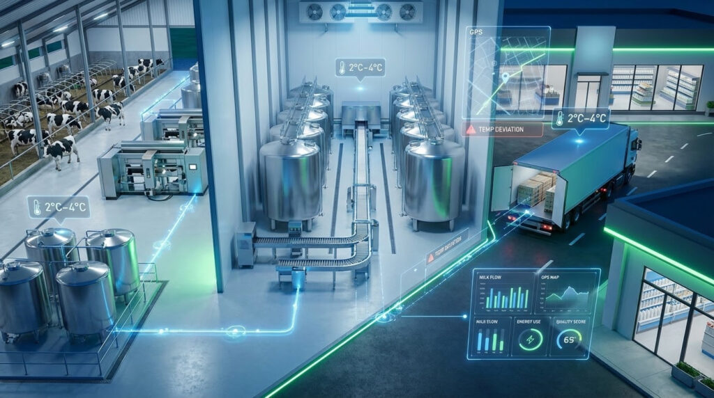 How Data-Driven Monitoring Minimizes Waste in the Dairy Industry